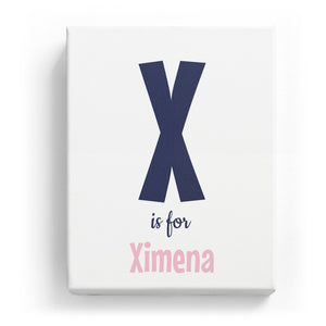 X is for Ximena - Cartoony