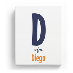 D is for Diego - Cartoony