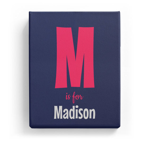 M is for Madison - Cartoony