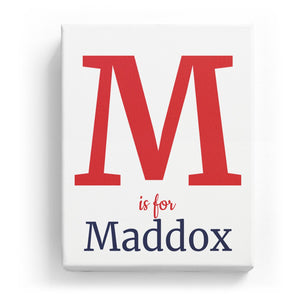 M is for Maddox - Classic