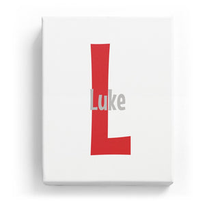 Luke Overlaid on L - Cartoony