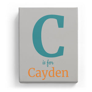 C is for Cayden - Classic