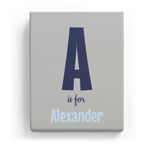A is for Alexander - Cartoony
