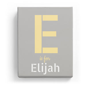 E is for Elijah - Stylistic