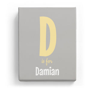 D is for Damian - Cartoony