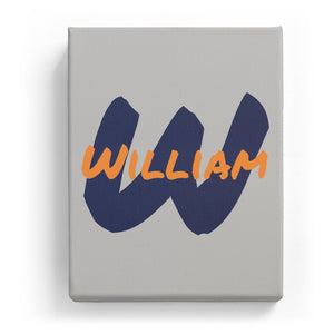 William Overlaid on W - Artistic