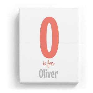 O is for Oliver - Cartoony