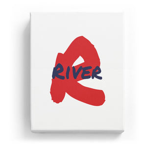 River Overlaid on R - Artistic