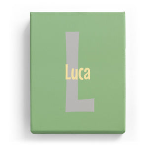 Luca Overlaid on L - Cartoony