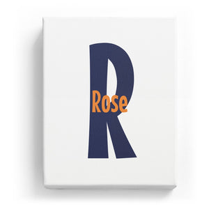 Rose Overlaid on R - Cartoony