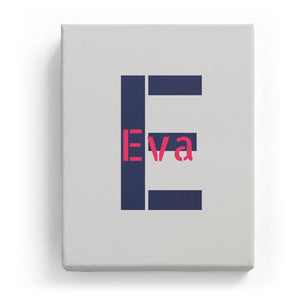 Eva Overlaid on E - Stylistic