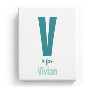 V is for Vivian - Cartoony