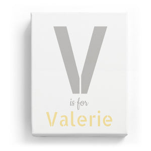 V is for Valerie - Stylistic