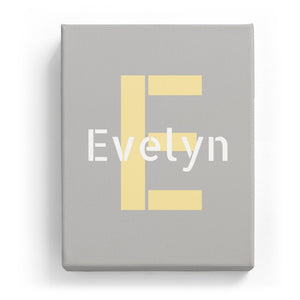 Evelyn Overlaid on E - Stylistic