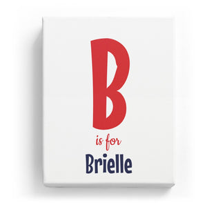 B is for Brielle - Cartoony