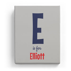 E is for Elliott - Cartoony