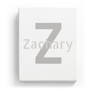 Zachary Overlaid on Z - Stylistic