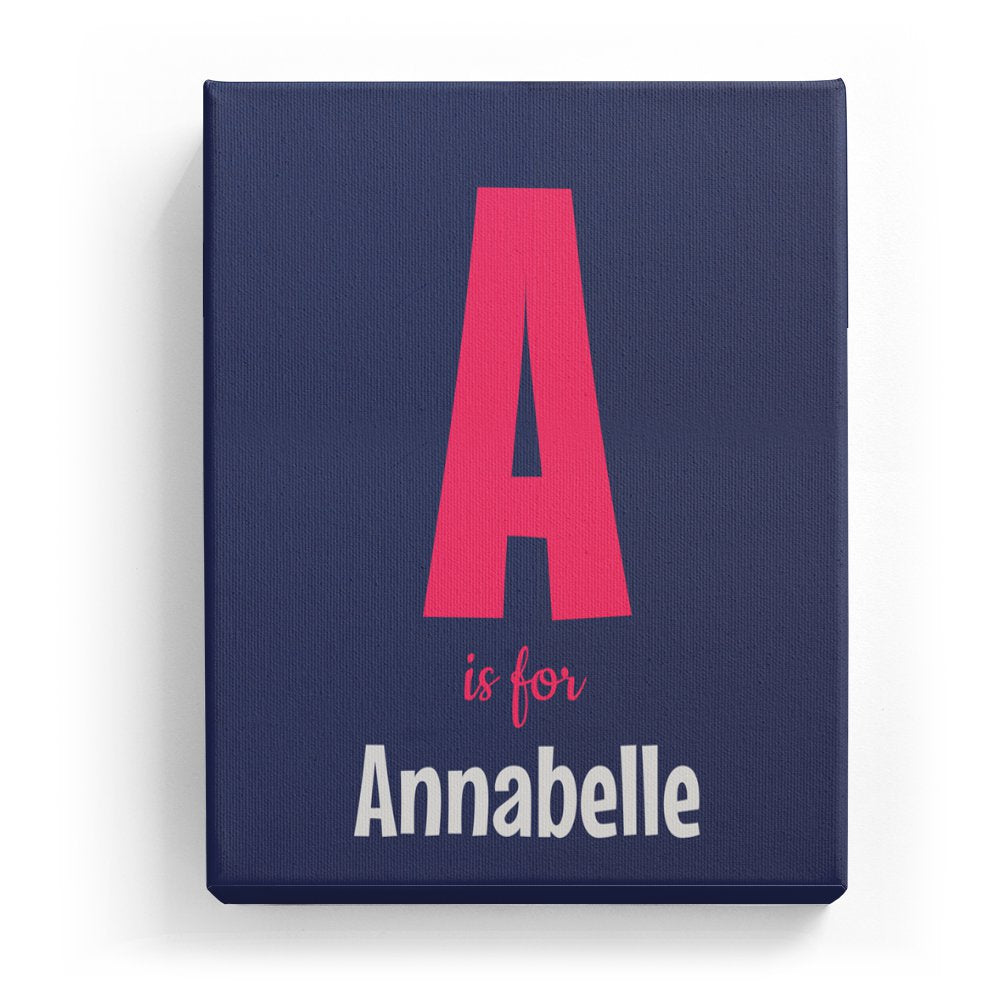Annabelle's Personalized Canvas Art