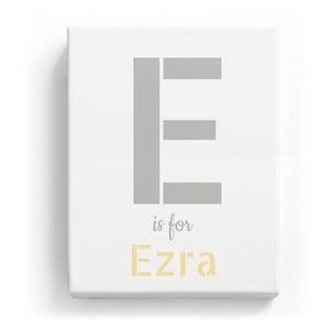 E is for Ezra - Stylistic