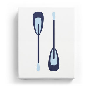 Vertical Oars - No Background (Mirror Image)