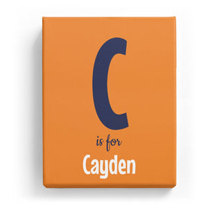 C is for Cayden - Cartoony