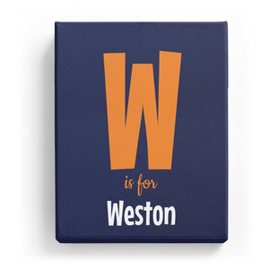 W is for Weston - Cartoony