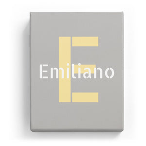Emiliano Overlaid on E - Stylistic