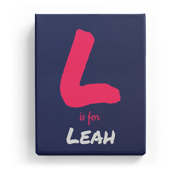 L is for Leah - Artistic