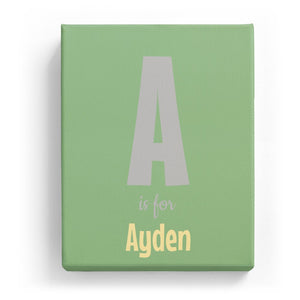 A is for Ayden - Cartoony