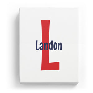 Landon Overlaid on L - Cartoony