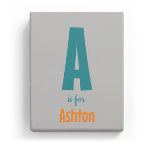 A is for Ashton - Cartoony