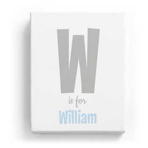 W is for William - Cartoony