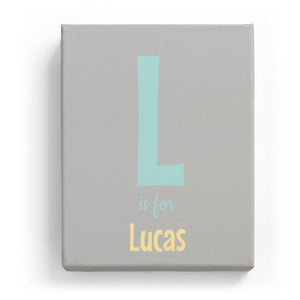 L is for Lucas - Cartoony
