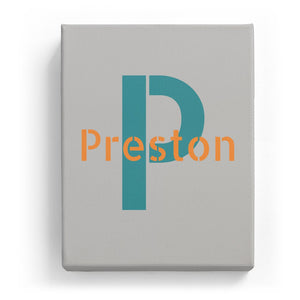 Preston Overlaid on P - Stylistic