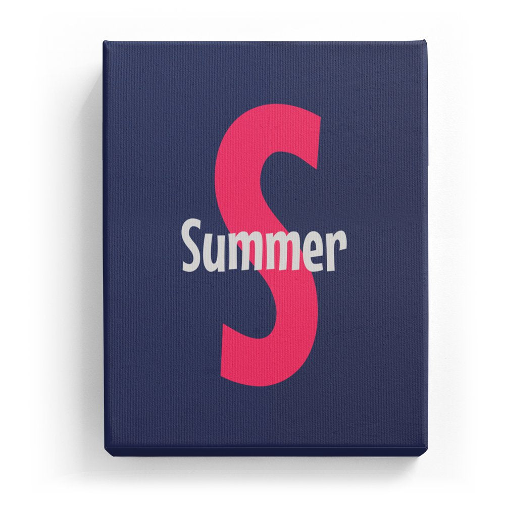 Summer's Personalized Canvas Art