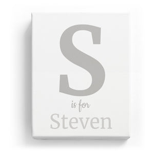 S is for Steven - Classic