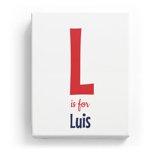 L is for Luis - Cartoony