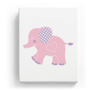 Elephant with a Heart - No Background (Mirror Image)