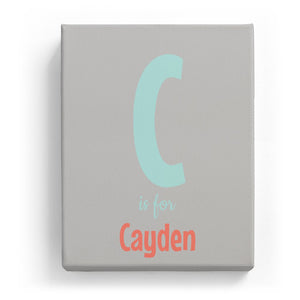 C is for Cayden - Cartoony