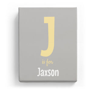 J is for Jaxson - Cartoony