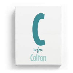 C is for Colton - Cartoony