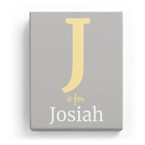 J is for Josiah - Classic