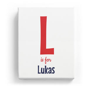 L is for Lukas - Cartoony