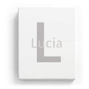 Lucia Overlaid on L - Stylistic