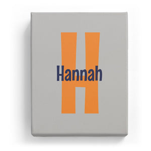 Hannah Overlaid on H - Cartoony