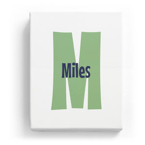 Miles Overlaid on M - Cartoony