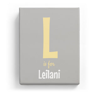 L is for Leilani - Cartoony