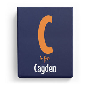 C is for Cayden - Cartoony