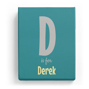 D is for Derek - Cartoony