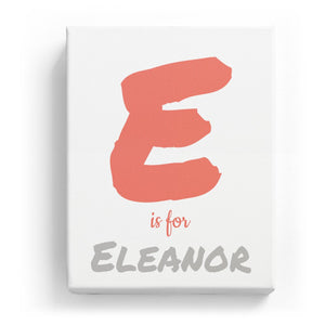 E is for Eleanor - Artistic